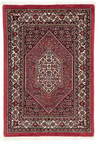 70X100 Bidjar With Silk Rug Oriental Black/Dark Red (Wool, Persia/Iran)