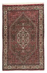  Orientalsk Bidjar Med Silke Teppe 88X140 Svart/Brun Ull, Persia/Iran