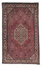  Persian Bidjar With Silk Rug 97X160 Black/Dark Red