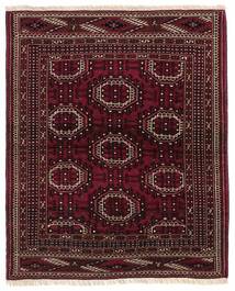 Turkaman Rug 110X133 Black/Brown Wool, Persia/Iran