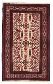  Baluch Tappeto 90X140 Persiano Di Lana Nero/Rosso Scuro Piccolo