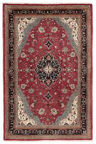 107X165 Alfombra Sarouk Oriental Rojo Oscuro/Negro (Lana, Persia/Irán)