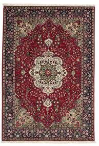 Tapete Oriental Tabriz 105X150 Preto/Castanho (Lã, Pérsia/Irão)