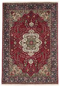  Oriental Tabriz Rug 105X150 Black/Brown Wool, Persia/Iran