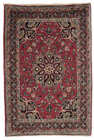 Sarouk Rug Rug 110X161 Black/Dark Red Wool, Persia/Iran