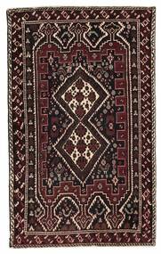  Orientalischer Afshar/Sirjan Teppich 96X153 Schwarz/Braun Wolle, Persien/Iran