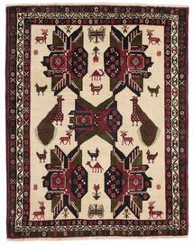  115X145 Afshar/Sirjan Rug Black/Beige Persia/Iran