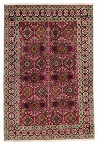  Persian Tabriz Rug 100X150 Dark Red/Black