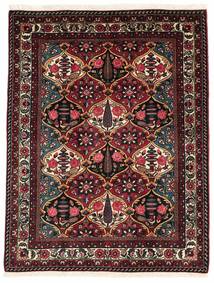  Oosters Bakhtiari Vloerkleed 102X134 Zwart/Donkerrood Wol, Perzië/Iran