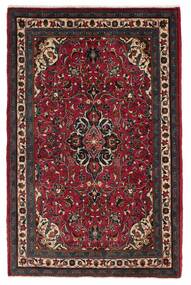 Tappeto Persiano Sarouk 103X163 Nero/Rosso Scuro (Lana, Persia/Iran)