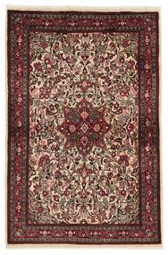 Tappeto Persiano Sarouk 106X168 Nero/Rosso Scuro (Lana, Persia/Iran)