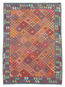  213X290 Chilim Afghan Old Style Covor Dark Red/Albastru Închis Afganistan
 Carpetvista