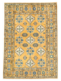  Kazak Fine Tapete 173X246 Lã Laranja/Castanho Carpetvista