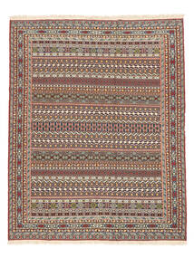 198X245 Kilim Suzani Rug Oriental Brown/Dark Red (Wool, Afghanistan) Carpetvista