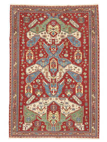  Kelim Suzani Teppich 162X242 Dunkelrot/Dunkelgelb Carpetvista