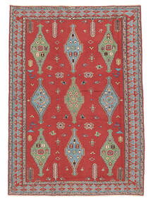 Dywan Kilim Suzani 170X234 Ciemnoczerwony/Brunatny (Wełna, Afganistan)