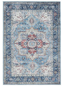  160X230 Washable Georgia Oriental Rug - Blue/Multicolor Cotton