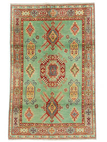  Kazak Fine Vloerkleed 120X191 Groen/Donkerrood Carpetvista