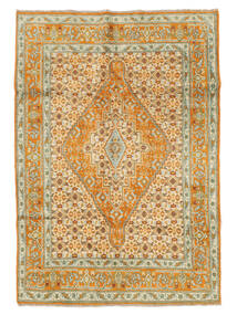 Kazak Fine Vloerkleed 129X182 Bruin/Oranje Wol, Afghanistan Carpetvista