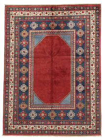 Kazak Fine Rug 147X201 Dark Red/Brown Wool, Afghanistan Carpetvista