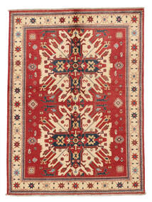  Kazak Fine Dywan 150X206 Wełniany Ciemnoczerwony/Brunatny Mały Carpetvista