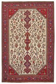  Persian Abadeh Rug 204X312 Dark Red/Black