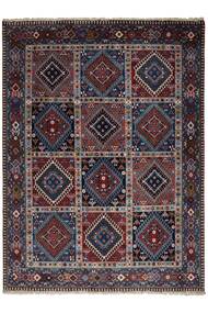  Persian Yalameh Rug 149X201 Black/Dark Grey (Wool, Persia/Iran)