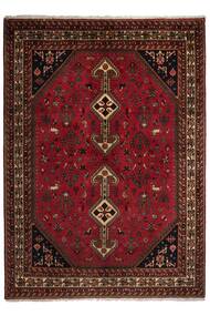 172X237 Alfombra Oriental Abadeh Negro/Rojo Oscuro (Lana, Persia/Irán)