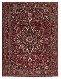  Orientalischer Bakhtiari Teppich 307X405 Schwarz/Dunkelrot Großer Wolle, Persien/Iran