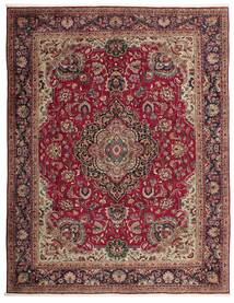  Tabriz Alfombra 302X391 Persa De Lana Marrón/Rojo Oscuro Grande