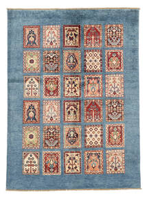  Oriental Kazak Fine Rug 143X195 Dark Blue/Dark Grey Wool, Afghanistan Carpetvista