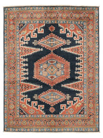  152X201 Kazak Fine Covor Maro/Negru Afganistan
 Carpetvista