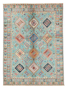  Kazak Fine Rug 148X201 Green/Brown Carpetvista