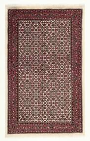 96X152 Tappeto Bidjar Con Di Seta Orientale Nero/Rosso Scuro (Lana, Persia/Iran)