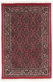 70X105 Tappeto Orientale Bidjar Con Di Seta Nero/Rosso Scuro (Lana, Persia/Iran)