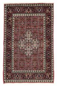 Tappeto Bidjar Con Di Seta 85X130 Nero/Rosso Scuro (Lana, Persia/Iran)