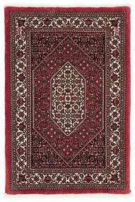 Alfombra Persa Bidjar Con De Seda 75X110 Negro/Rojo Oscuro (Lana, Persia/Irán)