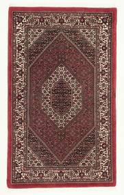 Alfombra Oriental Bidjar Con De Seda 95X157 Rojo Oscuro/Negro (Lana, Persia/Irán)