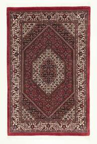  Persian Bidjar With Silk Rug 97X147 Black/Dark Red (Wool, Persia/Iran)