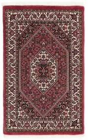 Alfombra Persa Bidjar Con De Seda 63X98 Negro/Rojo Oscuro (Lana, Persia/Irán)