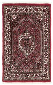  Persian Bidjar With Silk Rug 62X92 Black/Dark Red