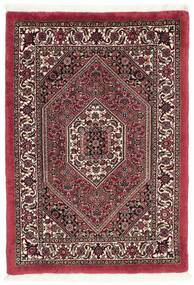  60X90 Bidjar With Silk Rug Dark Red/Black Persia/Iran