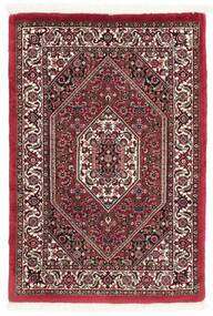  Persian Bidjar With Silk Rug 60X95 Dark Red/Black