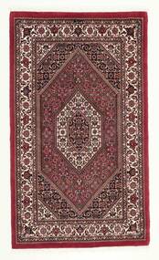  Bidjar Cu Mătase Covor 80X135 Persan Lână Dark Red/Negru Mic