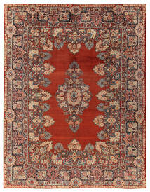 269X345 Alfombra Sarouk Antigua Oriental Rojo Oscuro/Marrón Grande (Lana, Persia/Irán)