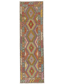  88X302 Small Kilim Afghan Old Style Rug Wool, Carpetvista