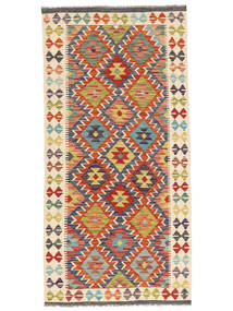  97X198 Small Kilim Afghan Old Style Rug Wool, Carpetvista