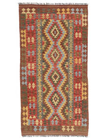  Kilim Afgán Old Style 100X200 Gyapjúszőnyeg Barna/Sötétpiros Kicsi Carpetvista