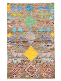  Moroccan Berber - Afghanistan 79X126 Tapete Lã Castanho/Laranja Pequeno Carpetvista