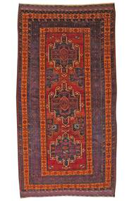 Kurdi Rug Rug 176X322 Dark Red/Black Wool, Persia/Iran